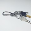 LABEN Stainless Steel Key Ring Keychain Rotatable Connector 2pcs, Anti