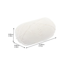 jojofuny 3 Rolls Cotton Yarn for Crocheting and Knitting Soft Skin Friendly Yarn for DIY Crafts Home Decoration Accessories and More Multi Color Each Roll