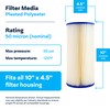SpiroPure SP-EC50-BB 10x4.5 50 Micron Pleated Polyester Sediment Water Filter