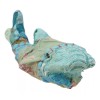 Marine Great White Shark Hand Crafted Paper Mache Colorful Sari