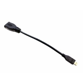 [Jusby] CD-HM110 Compatible Cable, 4.7 inches (12 cm), HDMI Cable, Ver2, HDMI Type D, Micro HDMI to Type A, Straight Conversion Cable, 4.7 inches (12 cm) Type of KNA-20HC HDMI Cable, Type A, Type D,