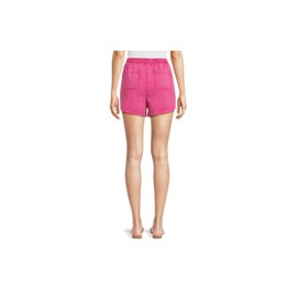 Time and Tru Women's Garment Dye Pull On Shorts (US, Alpha, Large, Regular, Regular, Hot Pink)