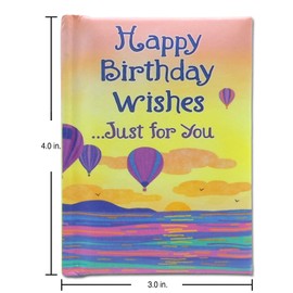 Blue Mountain Arts Mini Book (Happy Birthday Wishes …Just for You)—Charming Keepsake Gift for a Friend, Family Member, Coworker, Mentor, or Loved One on Their Birthday, 4 x 3 Inches