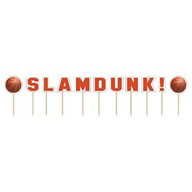 creative converting Sports Fanatic baloncesto Slam Dunk Cupcake púas