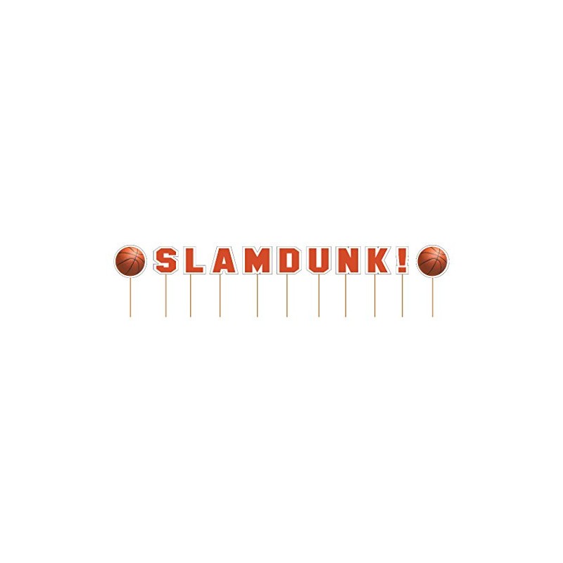 creative converting Sports Fanatic baloncesto Slam Dunk Cupcake púas