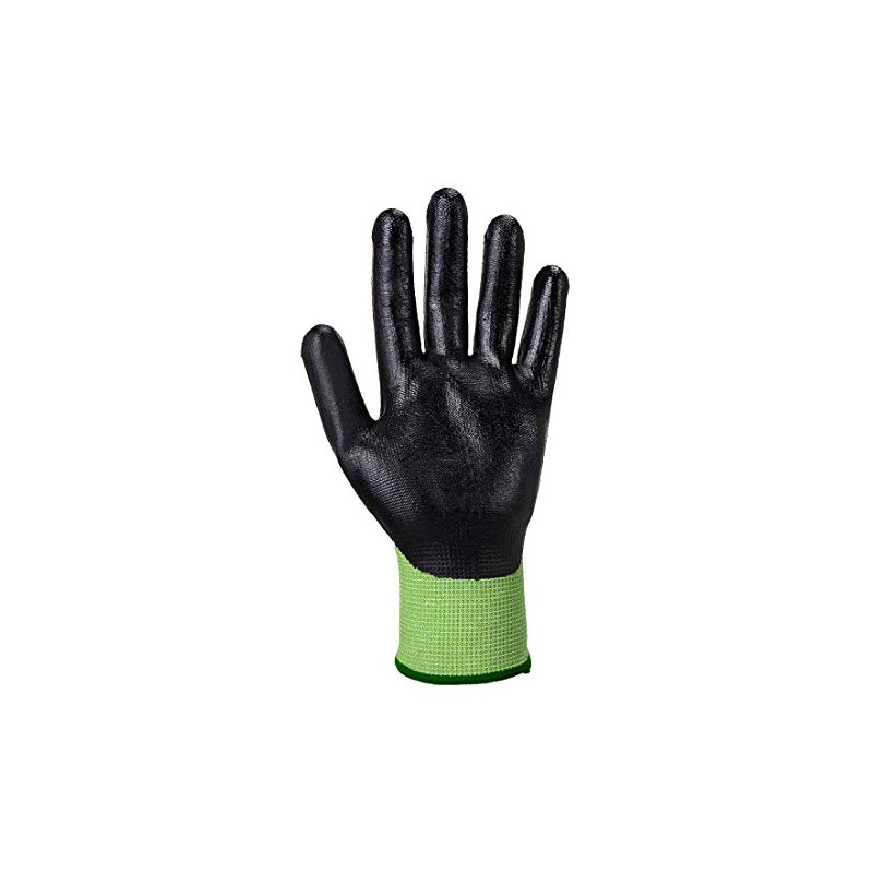 Portwest A645 Cut Resistant Green Cut - Nitrile Foam Green/Black,