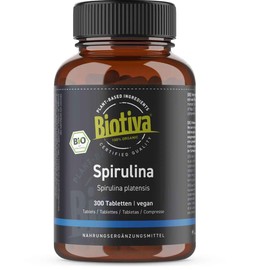 Organic Spirulina Tablets 500mg Pack of 300 I Premium quality organic Spirulina of the Arthrospira platensis variety I Packed, controlled and certified in Germany (DE-ÖKO-005)
