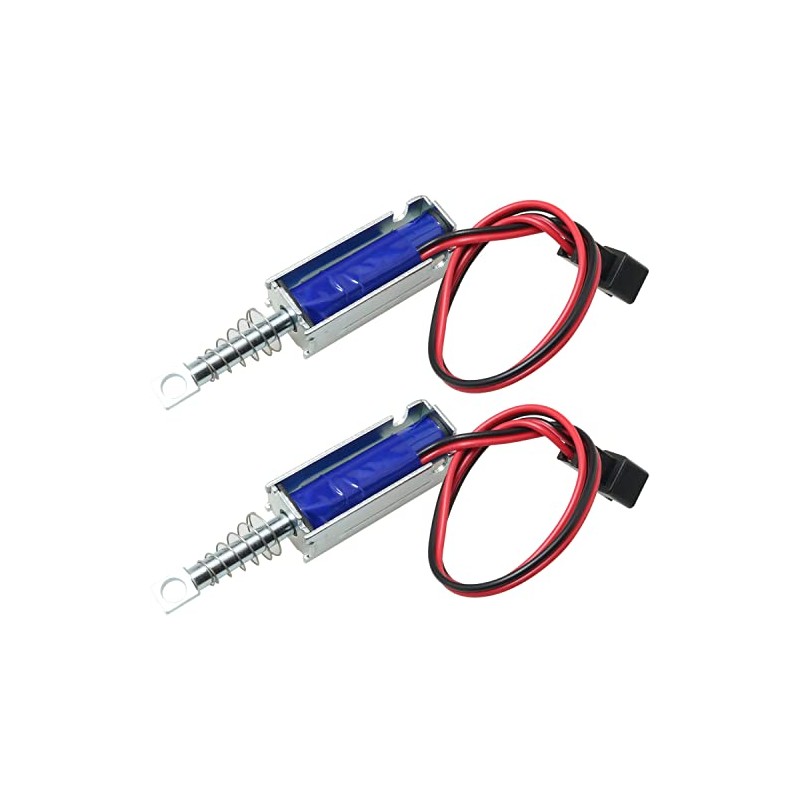 MEETOOT 2Pcs SM0537 DC12V-2A 5N Push Pull Type Open Frame