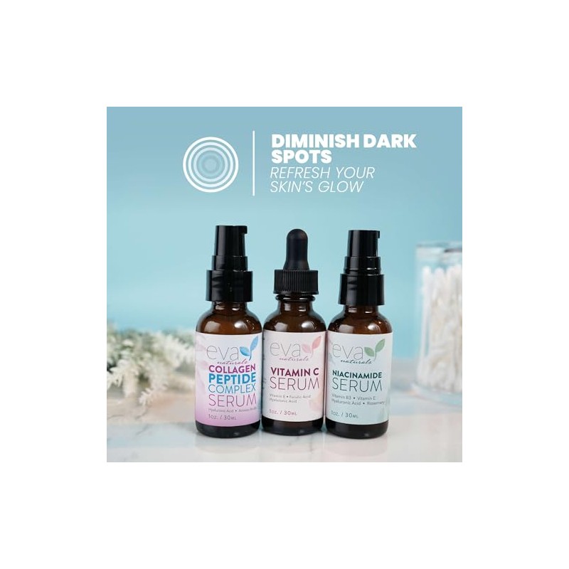 Eva Naturals - Juego de 3 sueros para el cuidado