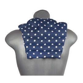 Neck Pillow with Back – Stars Blue – Cherry Stone Pillow – Neck Pillow – Back Heat Cushion