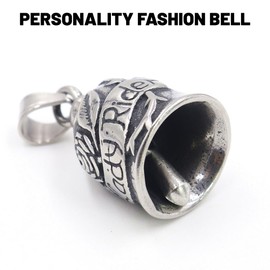 ZKGYUS Guardian Bell Motorcycle Bell, Bicycle Bell, Stainless Steel Motorcycle Bell Lucky Charm, Protective Bell Angel Riding Bell, Motorcycle Bell Keyring for Blessing the Peace, Lucky Charm, Steel