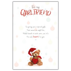 Girlfriend Christmas Card, Nice Words Girlfriend Christmas Cards, Xmas Card Girlfriend, Christmas Card For Girlfriend, Romantic Girlfriend Christmas Card, Christmas Cards Girlfriend, Multi, XXWF2038