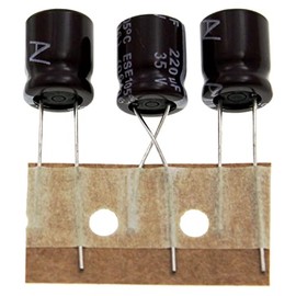 Elko Capacitor 20x Radial 220µF 35V Electrolytic Capacitor up to 105°C 220uF Electrolytic Capacitor from Arcotronics