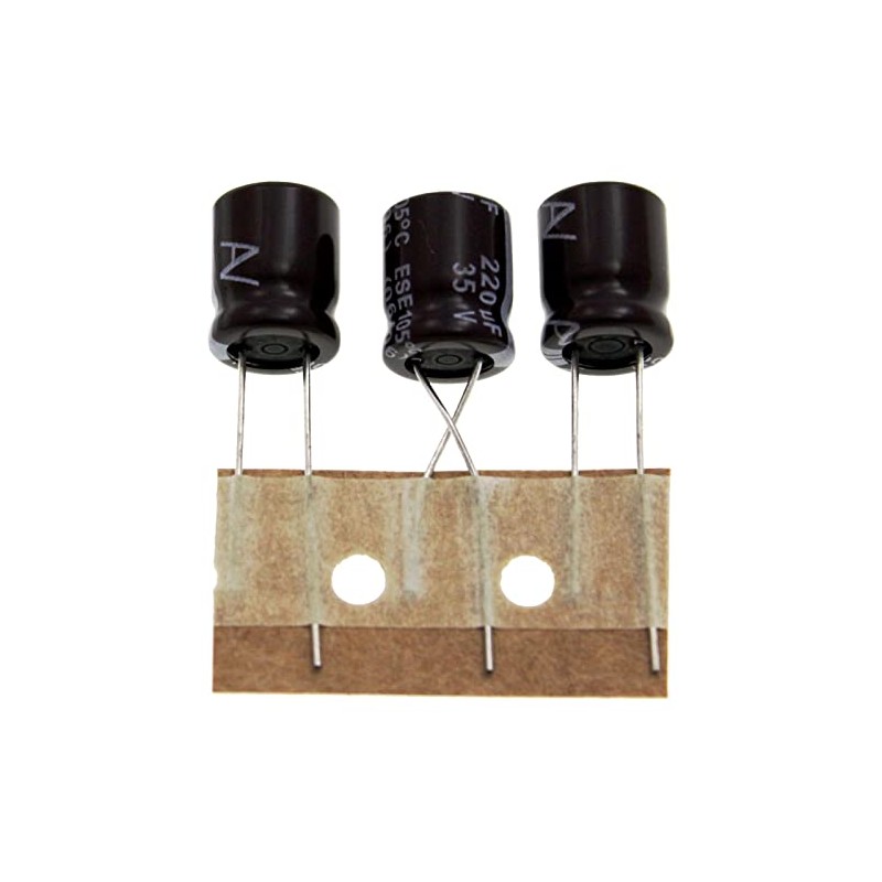 Elko Capacitor 20x Radial 220µF 35V Electrolytic Capacitor up to