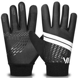 WESTWOOD FOX - Guantes impermeables de invierno para niños y niñas, guantes térmicos a prueba de viento, antideslizantes, pantalla táctil, guantes con aislamiento cálido para correr, ciclismo, nieve,