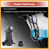 Partuto Windshield Washer Pump with Grommet Windshield Washer Fluid Pump