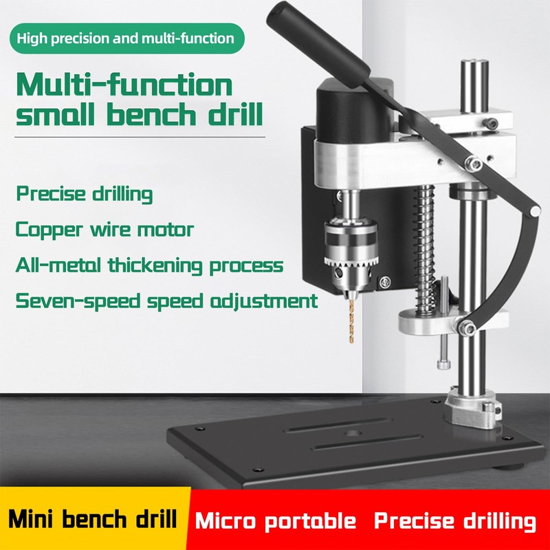 Vanttokeey Benchtop Drill Press Mini Micro Bench Drilling Machine 0.6-6mm