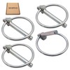 SKIR'CO (Pack of 4) Folding Cotter Pins Galvanised Steel 4.5