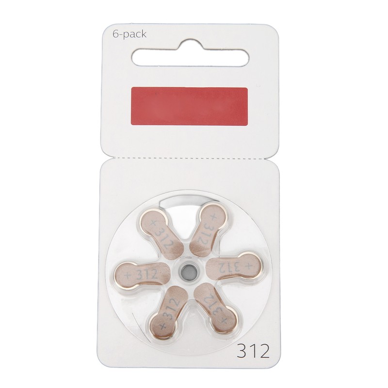 60pcs 312 Sound Aid Button Battery Long Lasting BTE Sound