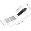 Professional Serving Spatula with Heat Resistant Handle, Metal Spatulas for
