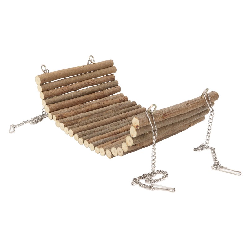 Hamster Wooden Swing Natural Large Space Climbing Playing Hamster Swing