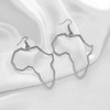 arete colgantes con diseño minimalista, diseño de mapa de África