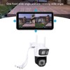 Pan Tilt Security Camera WiFi Dual Lens 4MP Night Vision