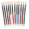 PartyKindom 12pcs Double-ended Eyebrow Pencil Eyeliner Lip Liner Colors Eyeliner Sharpener Included Natural Makeup
