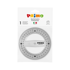 Morocolor PRIMO 360° Protractor 12 cm Smoke Grey Colour Anti-Glare Stable and Resistant Easy to Read High Precision Ideal for Technical Drawing