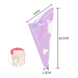 Weibliches Urinale, 10pcs Wegwerfpapier Urinale für Frauen tragbares wasserdichtes Urinale stehendes Pee-Trichter für schwanger, verletzt, Reisen, Camping, Outdoor-Aktivität