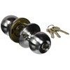 Wolfpack 3030500 Entrance Door Knob with Key and Lock, Chrome