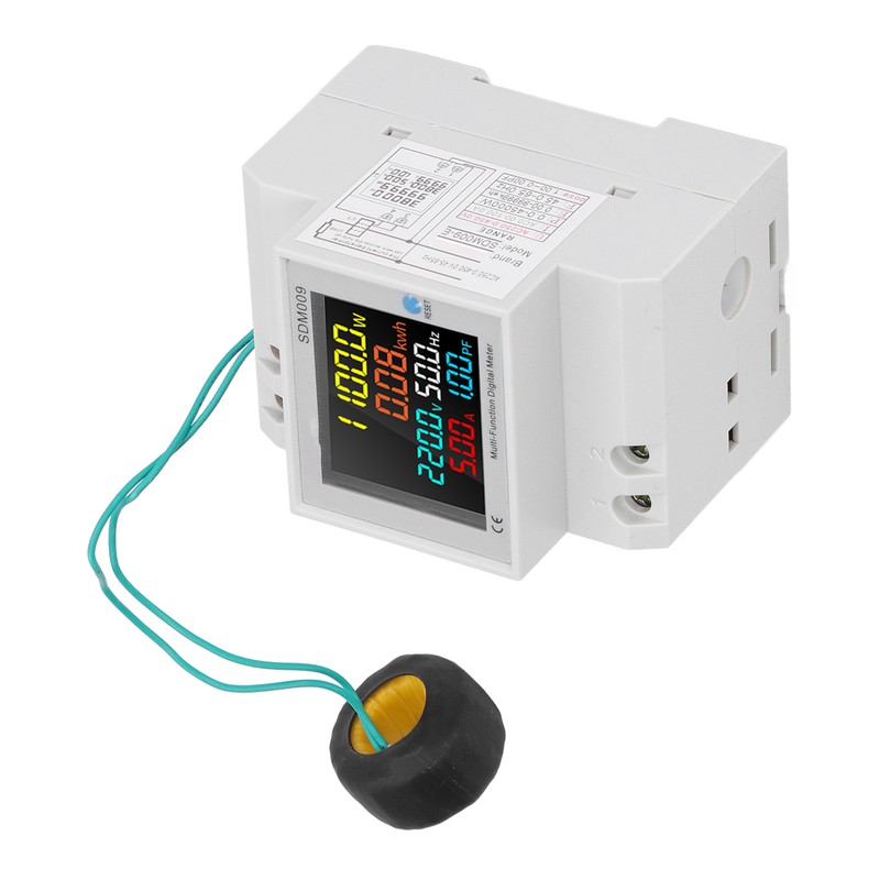 Single Phase Energy Meter Rail Frequency Power Factor Meters Multifunctional