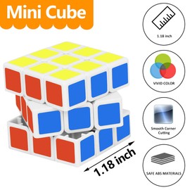Mini Cube Puzzle Party Favors for Kids: 28 Pack 1.18in 3x3 Magic Cube School Rewards & Classroom Prize for Students - Birthday Valentines Easter Stress Relief Toys Goody Bag Filler Gifts