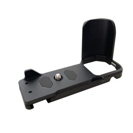 Kamera-L-Halterung passend für Sony ZV-E10, Schnellwechselplatte mit 6,35 mm Schraube und Kaltschuhhalterung, unterstützt vertikale Videoaufnahmen, Streaming-Vlog (schwarz)