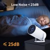 Mini Projector for Android 11 1280x720DPI 1GB 8GB Maximum 130inch
