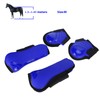 1Set Horse Legguard Leg Protector Leggings PU Thickened Shell Elastic
