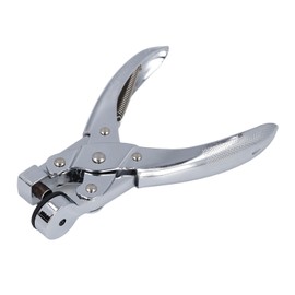 Zinc Alloy Single Hole Puncher, Ergonomic Handle, Lightweight and Portable, Ideal for Plastic Film and Bags (6mm)