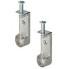 Gedotec Ceiling Wardrobe Rail Bearing, Pack of 2 Clothes Rail
