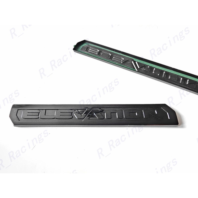 GMC OVERLAY 1PC Gloss Black Rear Tailgate Elevation Emblem Badge