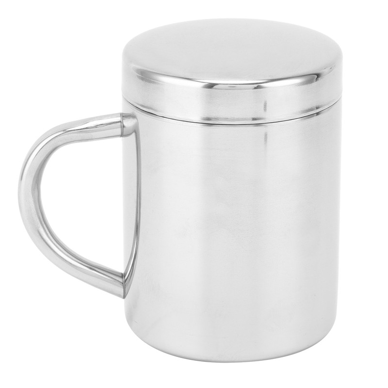 Tea Cup Portable 304 Stainless Steel Water Cup with Lid