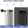 NiceCho 16" to 28" Long Window Curtain Rod Sturdy hanger