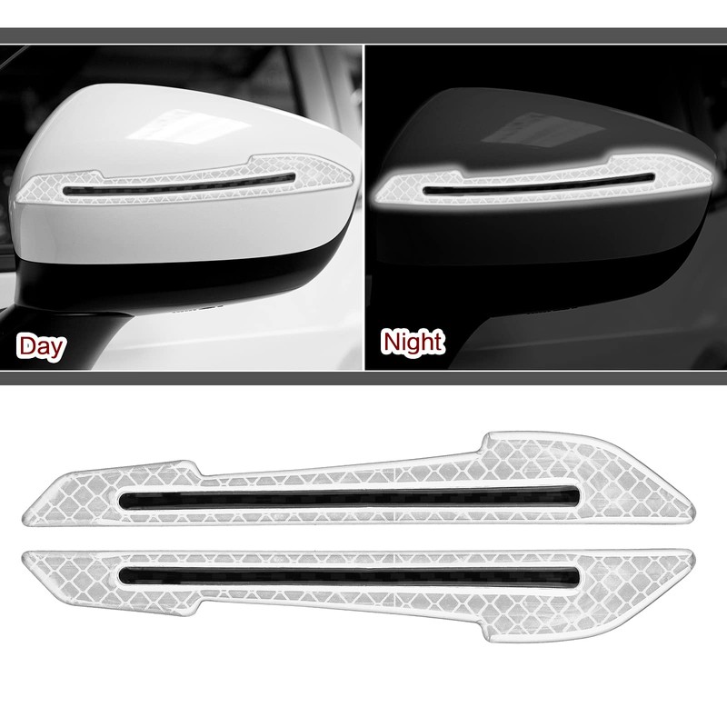 12 Pieces Reflective Car Stickers Set Rearview Mirror Reflective Warning