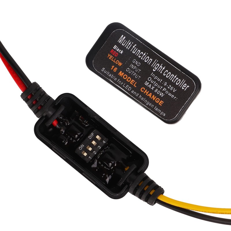 Brake Light Flasher Strobe Controller, Pack of 4 DC 9-26V