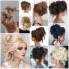 Lativ Messy Hair Bun Tousled Updo Hair Scrunchies Extension With