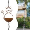 giole 10.53ft Rain Chain for Outside, Rain Chain with 10