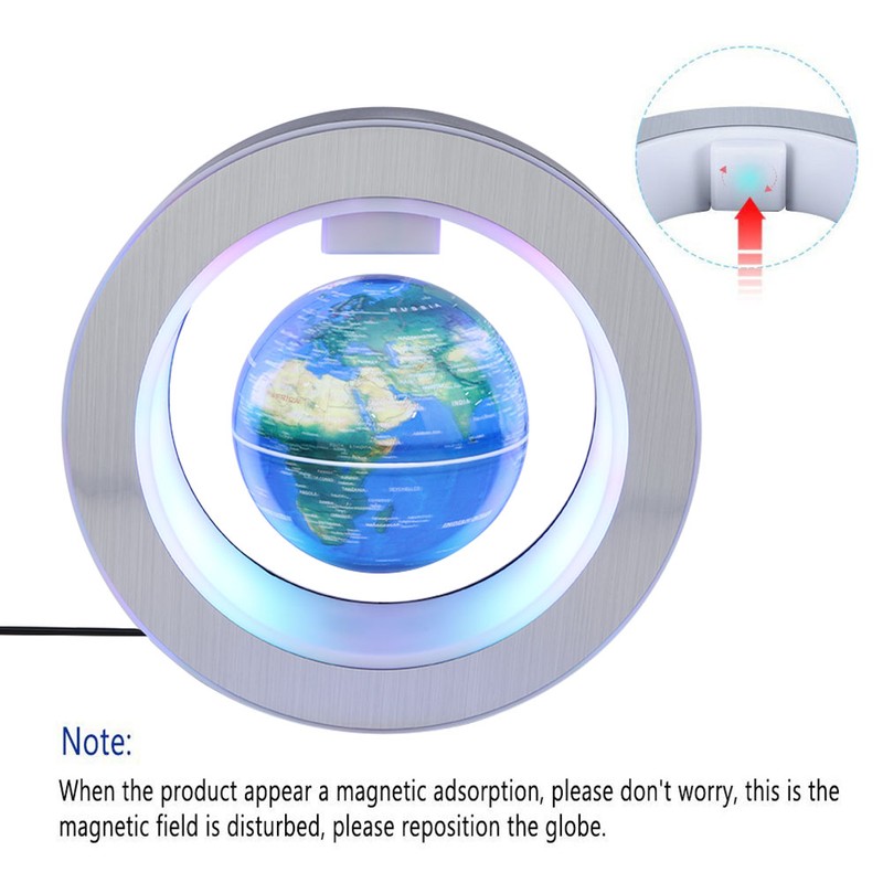 Levitating Globe Floating Globe With LED Lights Magnetic Field Levitation