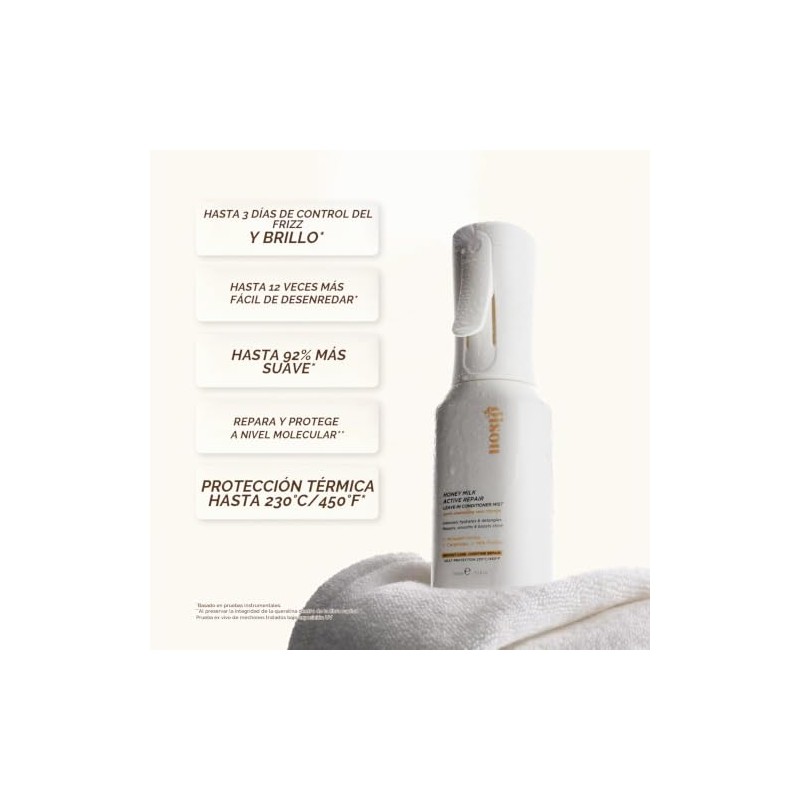 Gisou Honey Milk Active Repair Leave-In Conditioner Mist, Control del