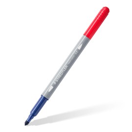 STAEDTLER 3280 C10 Twin-Colour, Double-Ended Fibre-Tip Pens - 20 Assorted Colours (Pack of 10)