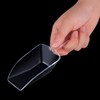 Multi-Purpose Plastic Clear Kitchen Scoops, Ice Scoop for Weddings, Candy