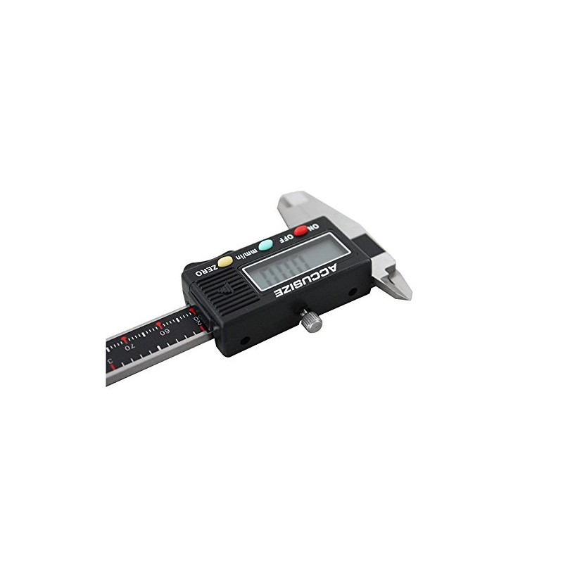 AccusizeTools - 0-4" x 0.001" 3-Key Electronic Digital Caliper with